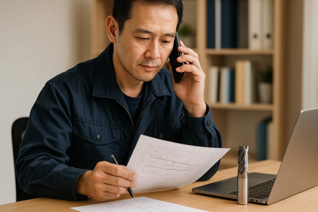 エンドミル特注の発注