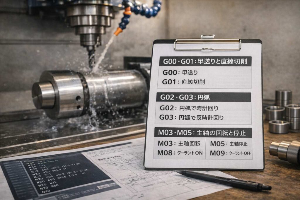 GコードとMコードの覚え方