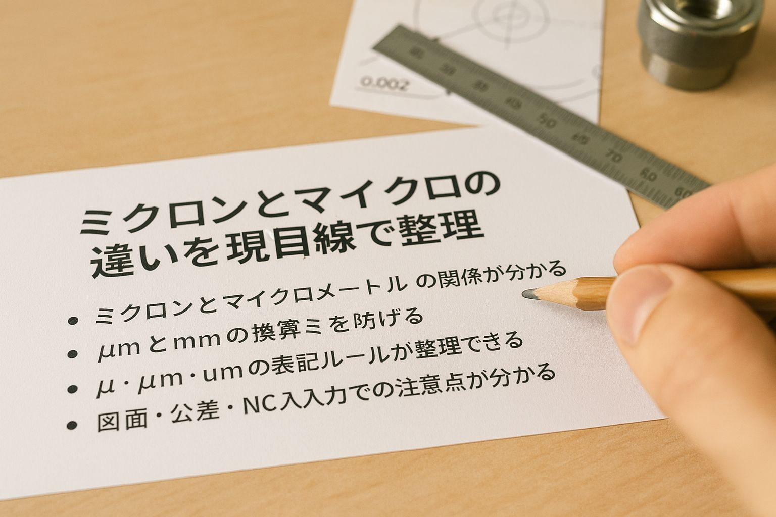 ミクロンとマイクロの違いを現場目線で解説