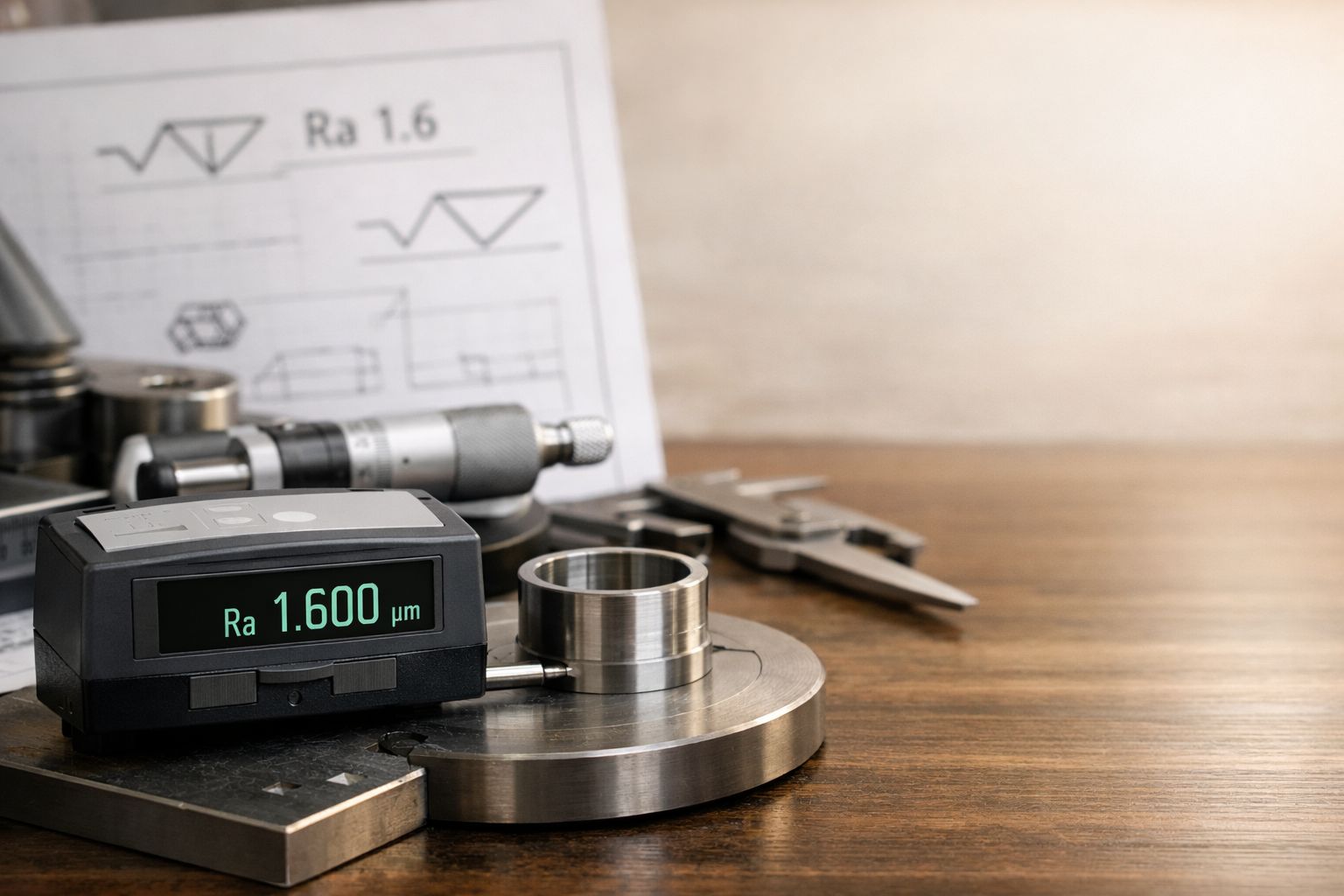 表面粗さの目安を加工別に整理：Ra・Rz・図面記号