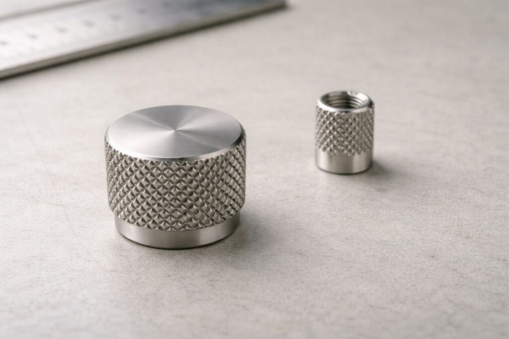 転造ローレットと外径変化