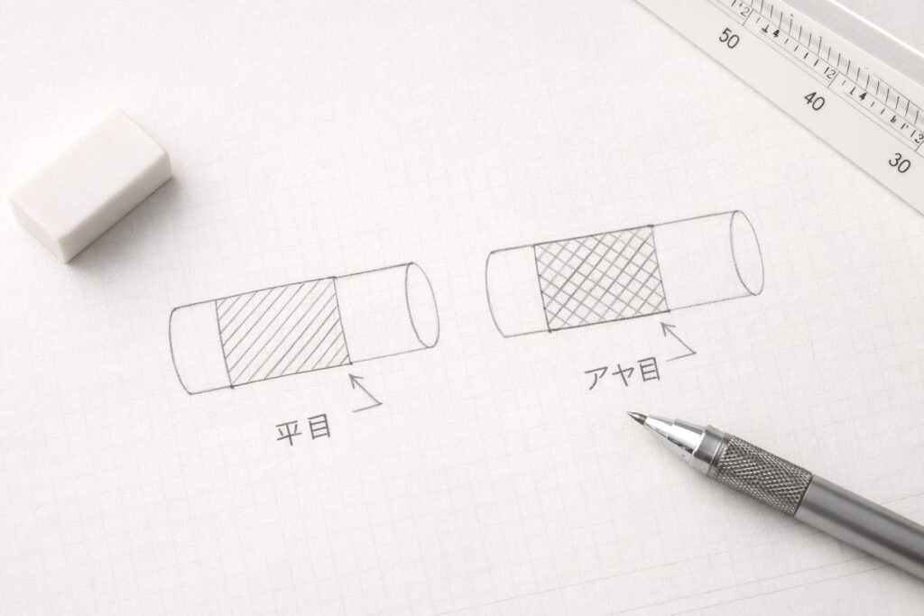 図面のハッチング表現