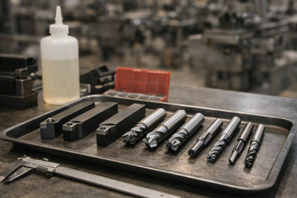 工具：バイト・エンドミル・ドリル