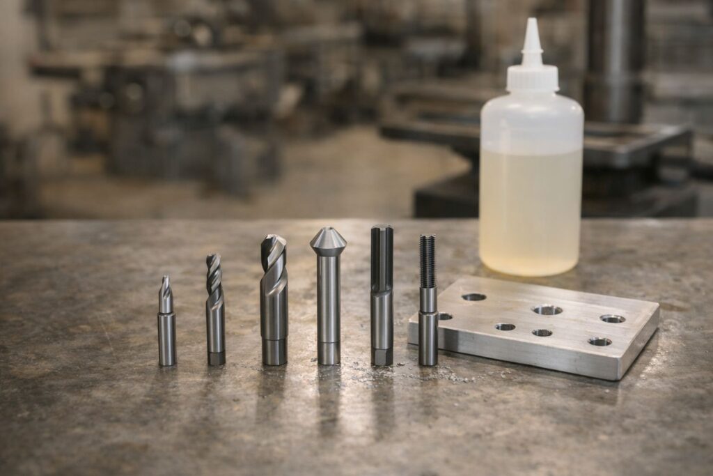 穴加工工具：ドリル・リーマ・タップ