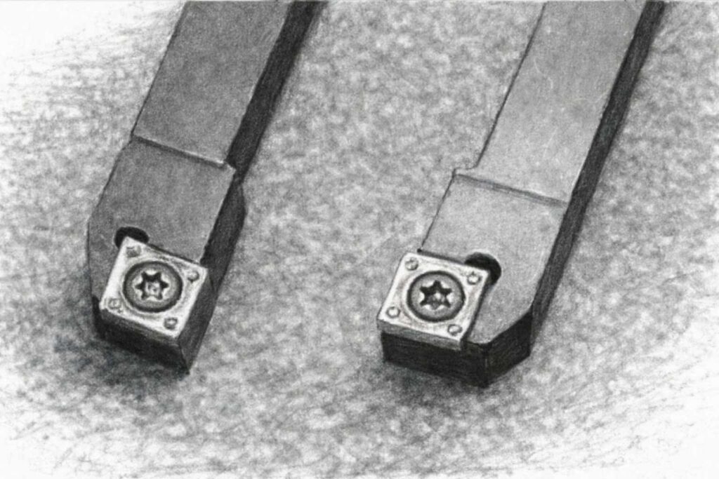 右勝手 左勝手の外径バイト