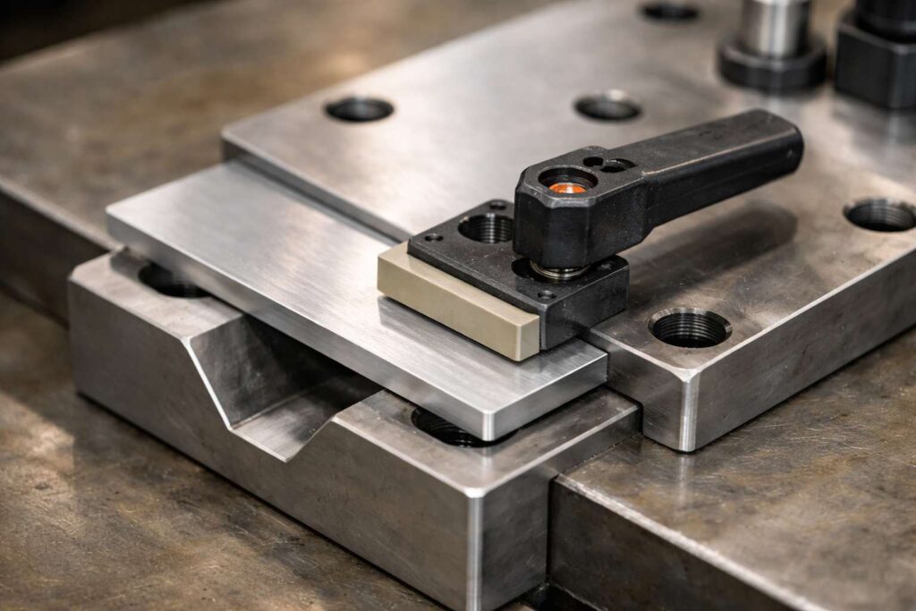 ワーク位置決めと固定