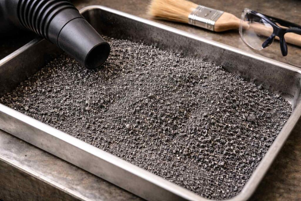 切粉と粉じん対策：加工品質にも効く