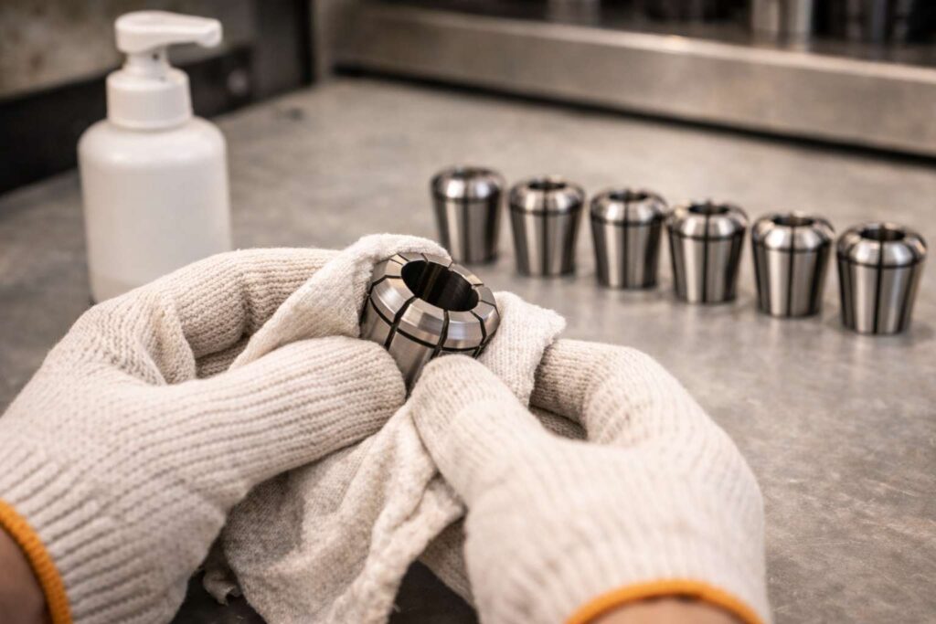 コレットチャックのメンテナンス