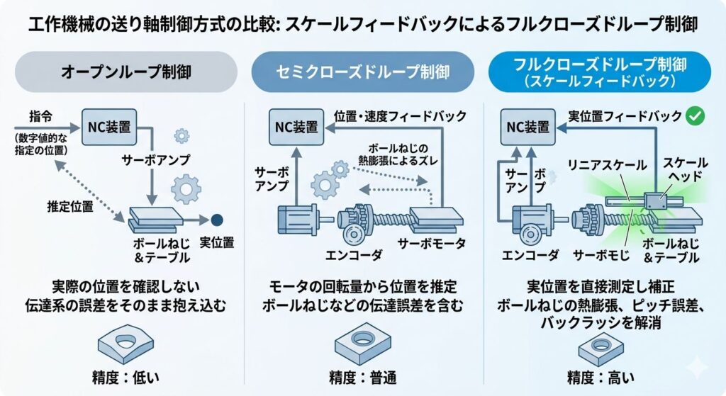 スケールフィードバック比較表
