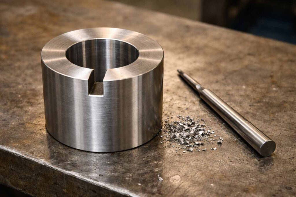 止まり穴キー溝加工の可否