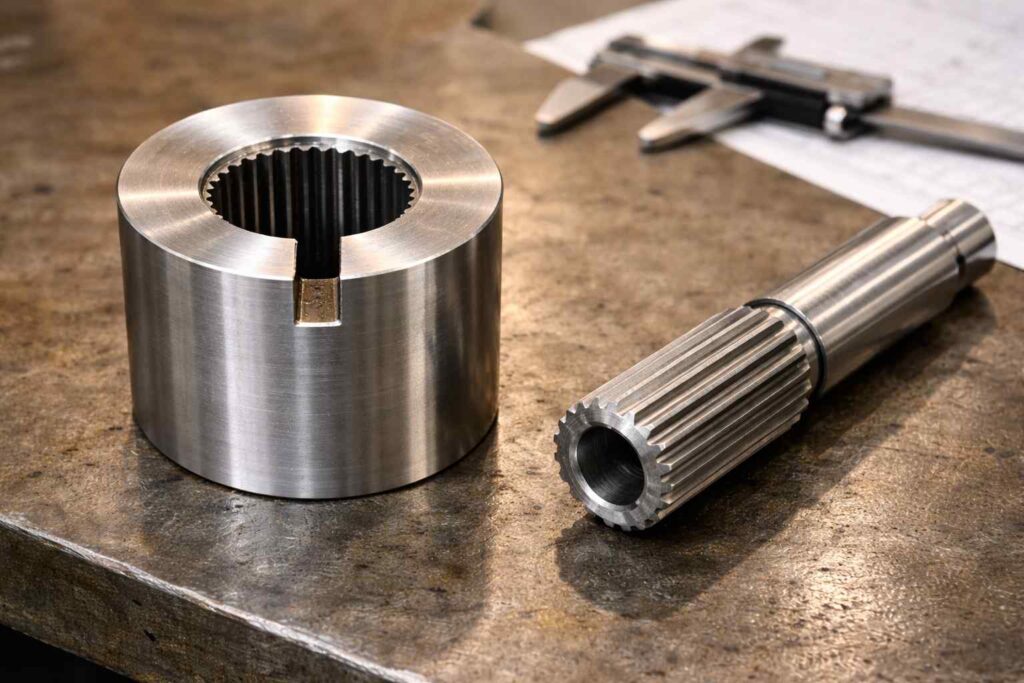 スプライン加工の違い